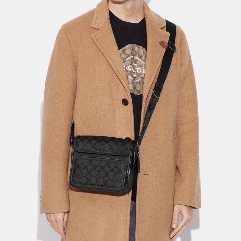 Coach Black Signature Crossbody Bag